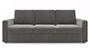 Apollo Sofa Set (Fabric Sofa Material, Regular Sofa Size, Firm Cushion Type, Regular Sofa Type, Individual 3 Seater Sofa Component, Ash Grey Velvet, Regular Back Type, Regular Back Height) by Urban Ladder - - 184166