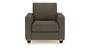 Apollo Sofa Set (Fabric Sofa Material, Regular Sofa Size, Firm Cushion Type, Regular Sofa Type, Individual 1 Seater Sofa Component, Ash Grey Velvet, Regular Back Type, Regular Back Height) by Urban Ladder - - 184175