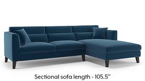 Lewis Sectional Sofa (Cobalt)