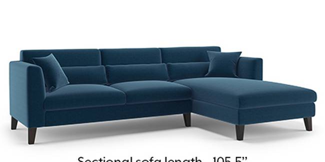 Lewis Sofa (Cobalt, Fabric Sofa Material, Regular Sofa Size, Soft Cushion Type, Sectional Sofa Type, Sectional Master Sofa Component)