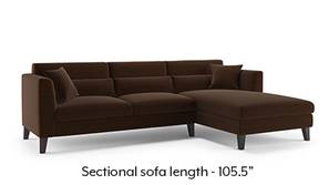 Lewis Sectional Sofa (Dark Earth)