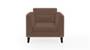 Lewis Sofa (Fabric Sofa Material, Regular Sofa Size, Firm Cushion Type, Regular Sofa Type, Individual 1 Seater Sofa Component, Daschund Brown) by Urban Ladder - - 186555