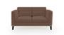 Lewis Sofa (Fabric Sofa Material, Regular Sofa Size, Firm Cushion Type, Regular Sofa Type, Individual 2 Seater Sofa Component, Daschund Brown) by Urban Ladder - - 186556