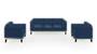 Lewis Sofa (Fabric Sofa Material, Regular Sofa Size, Firm Cushion Type, Regular Sofa Type, Master Sofa Component, Lapis Blue) by Urban Ladder - - 186634