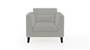 Lewis Sofa (Fabric Sofa Material, Regular Sofa Size, Soft Cushion Type, Regular Sofa Type, Individual 1 Seater Sofa Component, Vapour Grey) by Urban Ladder - - 186655