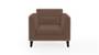 Lewis Sofa (Fabric Sofa Material, Regular Sofa Size, Soft Cushion Type, Regular Sofa Type, Individual 1 Seater Sofa Component, Daschund Brown) by Urban Ladder - - 186705