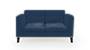 Lewis Sofa (Fabric Sofa Material, Regular Sofa Size, Soft Cushion Type, Regular Sofa Type, Individual 2 Seater Sofa Component, Lapis Blue) by Urban Ladder - - 186781
