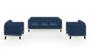Lewis Sofa (Fabric Sofa Material, Regular Sofa Size, Soft Cushion Type, Regular Sofa Type, Master Sofa Component, Lapis Blue) by Urban Ladder - - 186786
