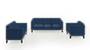 Lewis Sofa (Fabric Sofa Material, Regular Sofa Size, Soft Cushion Type, Regular Sofa Type, Master Sofa Component, Lapis Blue) by Urban Ladder - - 186789