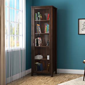 Closed Bookshelves Check 5 Amazing Designs Online Urban Ladder Norland Bookshelf 50 Book Capacity Dark Walnut Finish By Urban Ladder