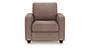Apollo Sofa Set (Fabric Sofa Material, Compact Sofa Size, Firm Cushion Type, Regular Sofa Type, Individual 1 Seater Sofa Component, Daschund Brown, Regular Back Type, Regular Back Height) by Urban Ladder - - 187298