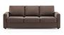 Apollo Sofa Set (Fabric Sofa Material, Compact Sofa Size, Firm Cushion Type, Regular Sofa Type, Individual 3 Seater Sofa Component, Daschund Brown, Regular Back Type, Regular Back Height) by Urban Ladder - - 187300