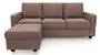 Apollo Sofa Set (Fabric Sofa Material, Compact Sofa Size, Firm Cushion Type, Regular Sofa Type, Master Sofa Component, Daschund Brown, Regular Back Type, Regular Back Height) by Urban Ladder - - 187307