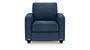 Apollo Sofa Set (Fabric Sofa Material, Compact Sofa Size, Firm Cushion Type, Regular Sofa Type, Individual 1 Seater Sofa Component, Lapis Blue, Regular Back Type, Regular Back Height) by Urban Ladder - - 187329