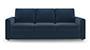 Apollo Sofa Set (Fabric Sofa Material, Compact Sofa Size, Firm Cushion Type, Regular Sofa Type, Individual 3 Seater Sofa Component, Lapis Blue, Regular Back Type, Regular Back Height) by Urban Ladder - - 187331