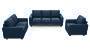 Apollo Sofa Set (Fabric Sofa Material, Compact Sofa Size, Firm Cushion Type, Regular Sofa Type, Master Sofa Component, Lapis Blue, Regular Back Type, Regular Back Height) by Urban Ladder - - 187336