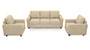 Apollo Sofa Set (Fabric Sofa Material, Compact Sofa Size, Soft Cushion Type, Regular Sofa Type, Master Sofa Component, Birch Beige) by Urban Ladder