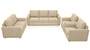Apollo Sofa Set (Fabric Sofa Material, Regular Sofa Size, Firm Cushion Type, Regular Sofa Type, Master Sofa Component, Birch Beige) by Urban Ladder
