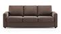 Apollo Sofa Set (Fabric Sofa Material, Regular Sofa Size, Firm Cushion Type, Regular Sofa Type, Individual 3 Seater Sofa Component, Daschund Brown, Regular Back Type, Regular Back Height) by Urban Ladder - - 187668