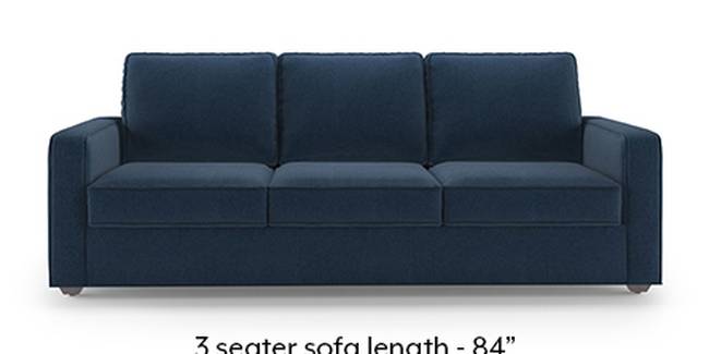 Apollo Sofa Set (Fabric Sofa Material, Regular Sofa Size, Soft Cushion Type, Regular Sofa Type, Master Sofa Component, Lapis Blue, Regular Back Type, Regular Back Height)