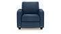 Apollo Sofa Set (Fabric Sofa Material, Regular Sofa Size, Soft Cushion Type, Regular Sofa Type, Individual 1 Seater Sofa Component, Lapis Blue, Regular Back Type, Regular Back Height) by Urban Ladder - - 187875