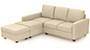 Apollo Sofa Set (Fabric Sofa Material, Regular Sofa Size, Soft Cushion Type, Sectional Sofa Type, Sectional Master Sofa Component, Birch Beige) by Urban Ladder