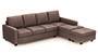 Apollo Sofa Set (Fabric Sofa Material, Regular Sofa Size, Soft Cushion Type, Sectional Sofa Type, Sectional Master Sofa Component, Daschund Brown, Regular Back Type, Regular Back Height) by Urban Ladder - - 188262
