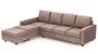 Apollo Sofa Set (Fabric Sofa Material, Regular Sofa Size, Soft Cushion Type, Sectional Sofa Type, Sectional Master Sofa Component, Daschund Brown, Regular Back Type, Regular Back Height) by Urban Ladder - - 188263