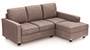 Apollo Sofa Set (Fabric Sofa Material, Regular Sofa Size, Soft Cushion Type, Sectional Sofa Type, Sectional Master Sofa Component, Daschund Brown, Regular Back Type, Regular Back Height) by Urban Ladder - - 188264
