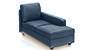 Apollo Sofa Set (Fabric Sofa Material, Regular Sofa Size, Soft Cushion Type, Sectional Sofa Type, Right Aligned Chaise Sofa Component, Lapis Blue, Regular Back Type, Regular Back Height) by Urban Ladder - - 188312