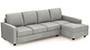 Apollo Sofa Set (Fabric Sofa Material, Regular Sofa Size, Soft Cushion Type, Sectional Sofa Type, Sectional Master Sofa Component, Vapour Grey, Regular Back Type, Regular Back Height) by Urban Ladder - - 188416