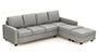 Apollo Sofa Set (Fabric Sofa Material, Regular Sofa Size, Soft Cushion Type, Sectional Sofa Type, Sectional Master Sofa Component, Vapour Grey, Regular Back Type, Regular Back Height) by Urban Ladder - - 188418
