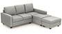 Apollo Sofa Set (Fabric Sofa Material, Regular Sofa Size, Soft Cushion Type, Sectional Sofa Type, Sectional Master Sofa Component, Vapour Grey, Regular Back Type, Regular Back Height) by Urban Ladder - - 188422