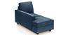 Apollo Sofa Set (Fabric Sofa Material, Compact Sofa Size, Soft Cushion Type, Sectional Sofa Type, Left Aligned Chaise Sofa Component, Lapis Blue, Regular Back Type, Regular Back Height) by Urban Ladder - - 188779