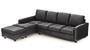 Apollo Sofa Set (Fabric Sofa Material, Compact Sofa Size, Soft Cushion Type, Sectional Sofa Type, Sectional Master Sofa Component, Pebble Grey, Regular Back Type, Regular Back Height) by Urban Ladder - - 188809