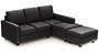Apollo Sofa Set (Fabric Sofa Material, Compact Sofa Size, Soft Cushion Type, Sectional Sofa Type, Sectional Master Sofa Component, Pebble Grey, Regular Back Type, Regular Back Height) by Urban Ladder - - 188812