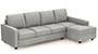 Apollo Sofa Set (Fabric Sofa Material, Compact Sofa Size, Soft Cushion Type, Sectional Sofa Type, Sectional Master Sofa Component, Vapour Grey, Regular Back Type, Regular Back Height) by Urban Ladder - - 188884