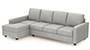 Apollo Sofa Set (Fabric Sofa Material, Compact Sofa Size, Soft Cushion Type, Sectional Sofa Type, Sectional Master Sofa Component, Vapour Grey, Regular Back Type, Regular Back Height) by Urban Ladder - - 188885