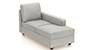 Apollo Sofa Set (Fabric Sofa Material, Compact Sofa Size, Soft Cushion Type, Sectional Sofa Type, Right Aligned Chaise Sofa Component, Vapour Grey, Regular Back Type, Regular Back Height) by Urban Ladder - - 188897