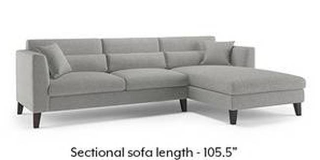 Lewis Sofa (Fabric Sofa Material, Regular Sofa Size, Soft Cushion Type, Sectional Sofa Type, Sectional Master Sofa Component, Vapour Grey)
