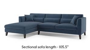 Lewis Sectional Sofa (Lapis Blue)