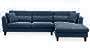 Lewis Sofa (Fabric Sofa Material, Regular Sofa Size, Soft Cushion Type, Sectional Sofa Type, Sectional Master Sofa Component, Lapis Blue) by Urban Ladder - - 189034