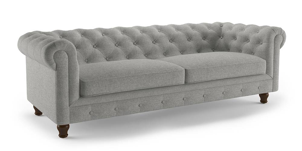Winchester Fabric Sofa (Vapour Grey) (1-seater Custom Set - Sofas, None Standard Set - Sofas, Fabric Sofa Material, Regular Sofa Size, Regular Sofa Type, Vapour Grey) by Urban Ladder - - 189089