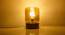 Harare Table Lamp (Light Brown Base Finish, Dark Tint Shade Colour) by Urban Ladder - Design 1 Semi Side View - 189217
