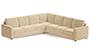 Apollo Sofa Set (Fabric Sofa Material, Regular Sofa Size, Firm Cushion Type, Corner Sofa Type, Corner Master Sofa Component, Birch Beige) by Urban Ladder