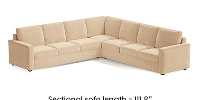 Apollo Sofa Set (Fabric Sofa Material, Regular Sofa Size, Soft Cushion Type, Corner Sofa Type, Corner Master Sofa Component, Birch Beige, Regular Back Type, Regular Back Height)