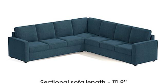 Apollo Sofa Set (Fabric Sofa Material, Regular Sofa Size, Soft Cushion Type, Corner Sofa Type, Corner Master Sofa Component, Colonial Blue, Regular Back Type, Regular Back Height)