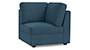 Apollo Sofa Set (Fabric Sofa Material, Regular Sofa Size, Soft Cushion Type, Corner Sofa Type, Corner Sofa Component, Colonial Blue) by Urban Ladder