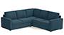 Apollo Sofa Set (Fabric Sofa Material, Regular Sofa Size, Soft Cushion Type, Corner Sofa Type, Corner Master Sofa Component, Colonial Blue, Regular Back Type, Regular Back Height) by Urban Ladder - - 190589