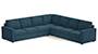 Apollo Sofa Set (Fabric Sofa Material, Regular Sofa Size, Soft Cushion Type, Corner Sofa Type, Corner Master Sofa Component, Colonial Blue, Regular Back Type, Regular Back Height) by Urban Ladder - - 190592